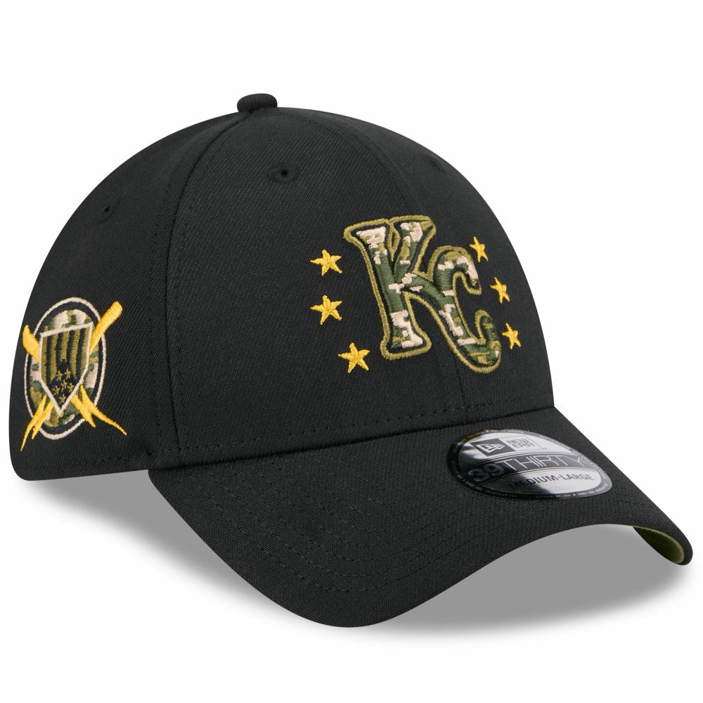 MLB Kansas City Royals New Era 2024 Armed Forces Day 39THIRTY Flex Hat