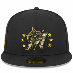 MLB Miami Marlins New Era 2024 Armed Forces Day On-Field 59FIFTY Fitted Hat