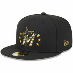 MLB Miami Marlins New Era 2024 Armed Forces Day On-Field 59FIFTY Fitted Hat
