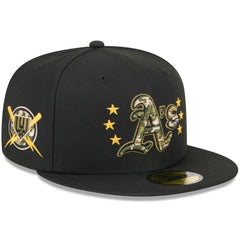MLB Athletics New Era 2024 Armed Forces Day On-Field 59FIFTY Fitted Hat