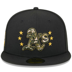 MLB Athletics New Era 2024 Armed Forces Day On-Field 59FIFTY Fitted Hat
