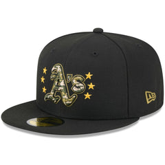 MLB Athletics New Era 2024 Armed Forces Day On-Field 59FIFTY Fitted Hat