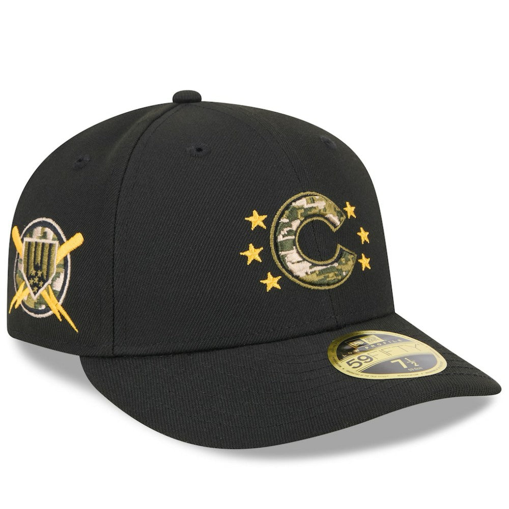 MLB Chicago Cubs New Era 2024 Armed Forces Day Low Profile 59FIFTY Fitted Hat