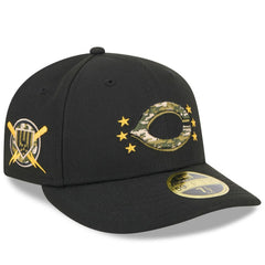MLB Cincinnati Reds New Era 2024 Armed Forces Day Low Profile 59FIFTY Fitted Hat