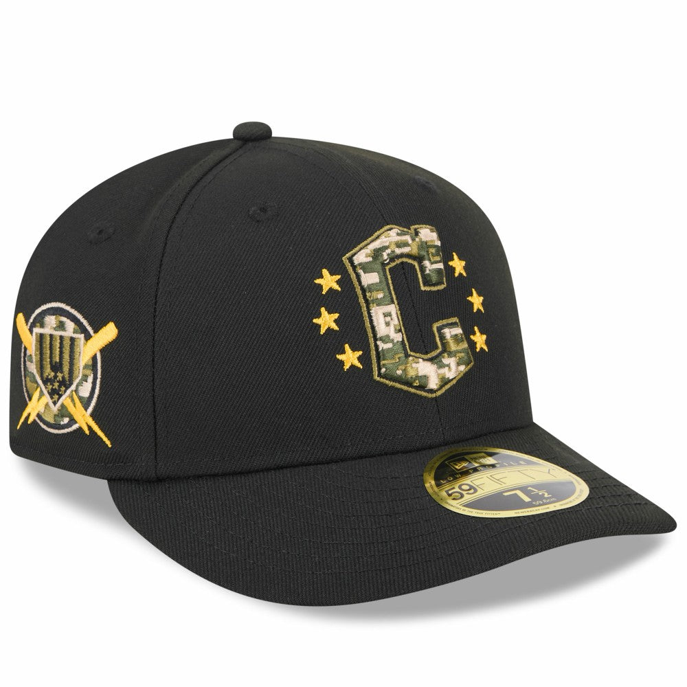 MLB Cleveland Guardians New Era 2024 Armed Forces Day Low Profile 59FIFTY Fitted Hat
