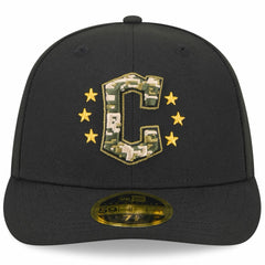 MLB Cleveland Guardians New Era 2024 Armed Forces Day Low Profile 59FIFTY Fitted Hat