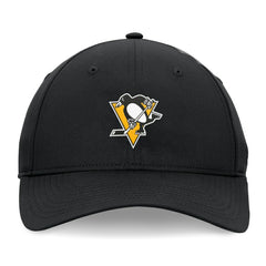 NHL Black Pittsburgh Penguins Fanatics Front Office Ripstop Adjustable Hat
