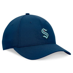 NHL Deep Sea Blue Seattle Kraken Fanatics Front Office Ripstop Adjustable Hat