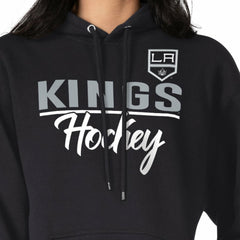 NHL Black Los Angeles Kings G-III 4Her by Carl Banks Women's Team Sport Tri-Blend Fleece Hoodie