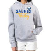 NHL Heather Gray Buffalo Sabres G-III 4Her by Carl Banks Women's Team Sport Tri-Blend Fleece Hoodie