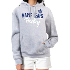 NHL Heather Gray Toronto Maple Leafs G-III 4Her by Carl Banks Women's Team Sport Tri-Blend Fleece Hoodie