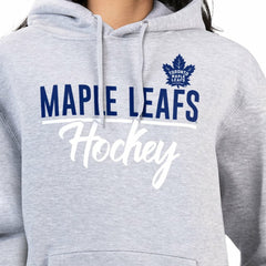 NHL Heather Gray Toronto Maple Leafs G-III 4Her by Carl Banks Women's Team Sport Tri-Blend Fleece Hoodie