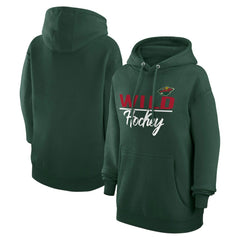 NHL Green Minnesota Wild G-III 4Her by Carl Banks Women's Team Sport Tri-Blend Fleece Hoodie