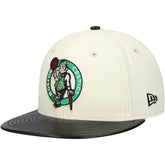 NBA Boston Celtics Faux Leather Visor Two-Tone 59FIFTY Fitted Hat
