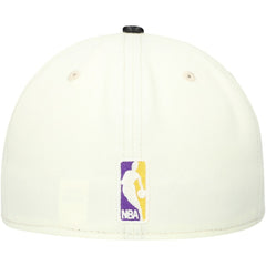 NBA Los Angeles Lakers Faux Leather Visor Two-Tone 59FIFTY Fitted Hat