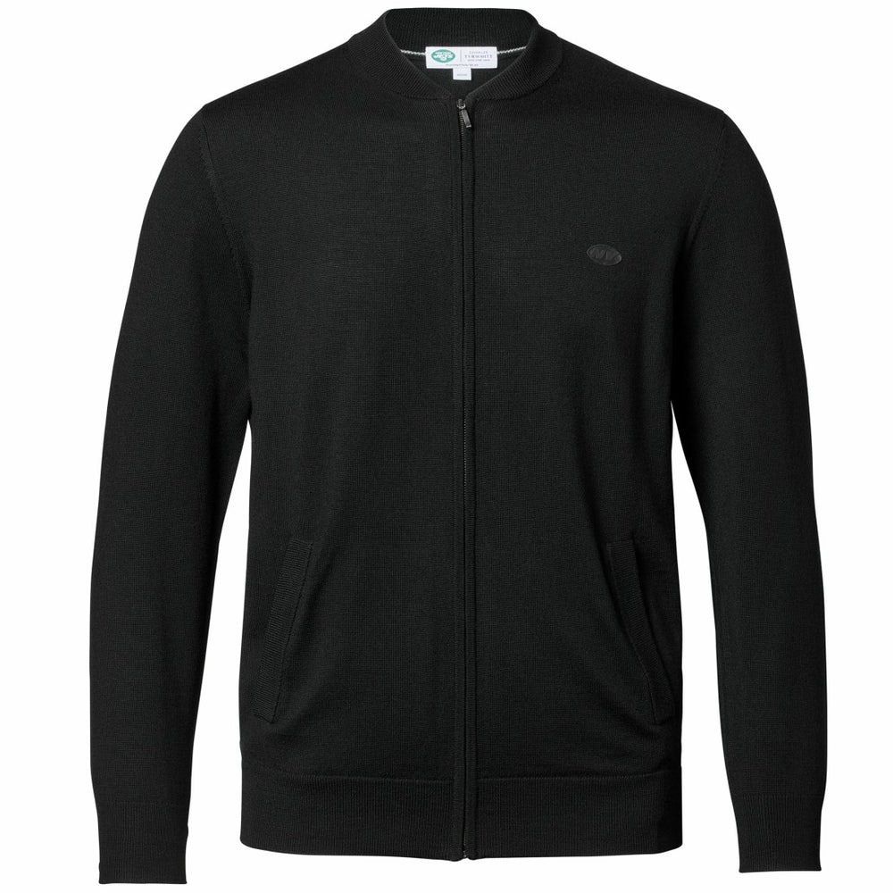 Charles Tyrwhitt Merino Full-Zip Sweater - New York Jets
