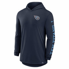 Blitz Tri-Blend Dri-FIT Long Sleeve Hoodie T-Shirt - Tennessee Titans