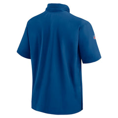 2024 Sideline Coach Short Sleeve Half-Zip Hoodie Jacket - Indianapolis Colts