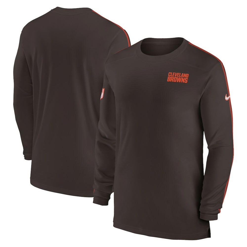 Sideline Coach UV Performance Long Sleeve T-Shirt - Cleveland Browns