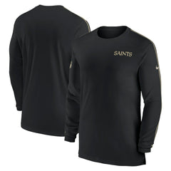 Sideline Coach UV Performance Long Sleeve T-Shirt - New Orleans Saints
