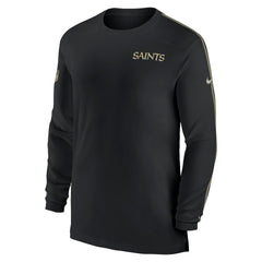 Sideline Coach UV Performance Long Sleeve T-Shirt - New Orleans Saints