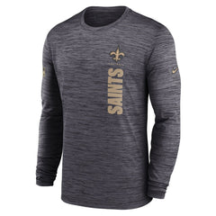 Sideline Velocity Dri-FIT Long Sleeve T-Shirt - New Orleans Saints
