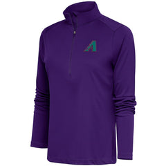 MLB Arizona Diamondbacks Antigua Women's Cooperstown Tribute Half-Zip Pullover Top
