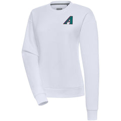 MLB Arizona Diamondbacks Antigua Women's Cooperstown Victory Crewneck Pullover Sweatshirt