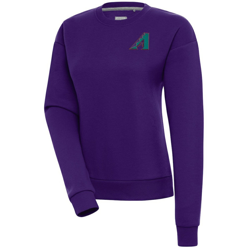 MLB Arizona Diamondbacks Antigua Women's Cooperstown Victory Crewneck Pullover Sweatshirt