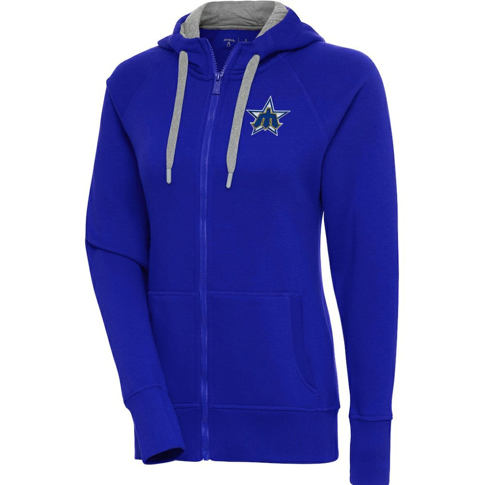 MLB Seattle Mariners Antigua Women's Cooperstown Victory Full-Zip Hoodie