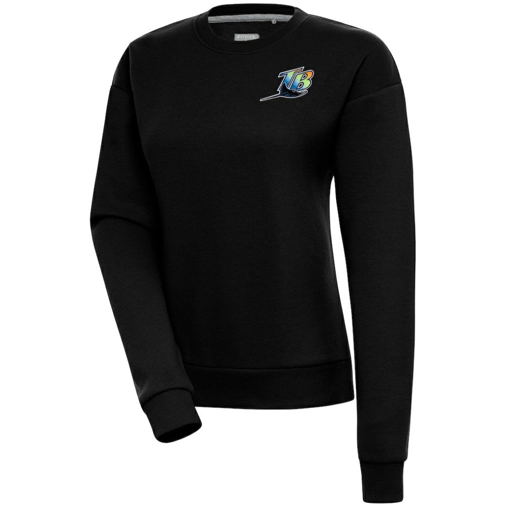 MLB Tampa Bay Rays Antigua Women's Cooperstown Victory Crewneck Pullover Sweatshirt