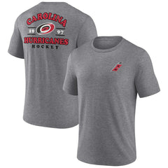 NHL Heather Gray Carolina Hurricanes Winger Tri-Blend T-Shirt