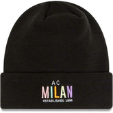 AC Milan New Era Wordmark Cuffed Knit Hat - New Era Black
