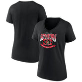 NHL Black Ottawa Senators Women's Slapshot V-Neck T-Shirt