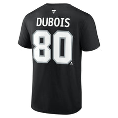 NHL Black Pierre-Luc Dubois Los Angeles Kings Fanatics Authentic Stack Name & Number T-Shirt