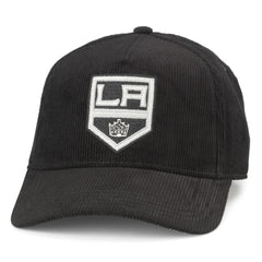 NHL Black Los Angeles Kings American Needle Corduroy Chain Stitch Adjustable Hat