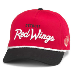 NHL Red/Black Detroit Red Wings American Needle Roscoe Washed Twill Adjustable Hat