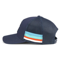 NHL Deep Sea Blue Seattle Kraken American Needle HotFoot Stripes Trucker Adjustable Hat