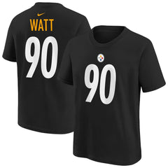 T.J. Watt Youth Player Name & Number T-Shirt - Pittsburgh Steelers