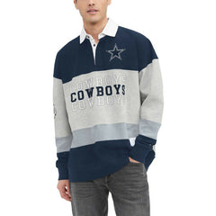 Tommy Hilfiger Connor Oversized Rugby Long Sleeve Polo - Dallas Cowboys