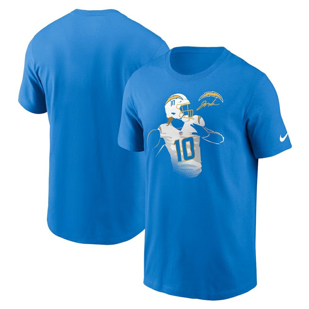 Justin Herbert Player Graphic T-Shirt - Los Angeles Chargers