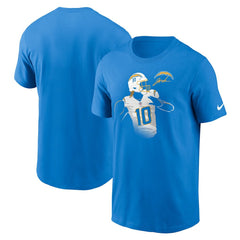 Justin Herbert Player Graphic T-Shirt - Los Angeles Chargers