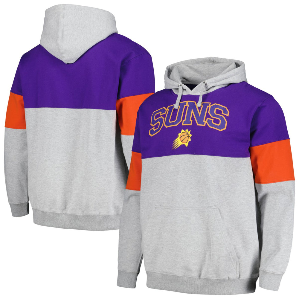 NBA Phoenix Suns Contrast Pieced Pullover Hoodie