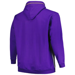 NBA Los Angeles Lakers Big & Tall Contrast Pieced Stitched Full-Zip Hoodie