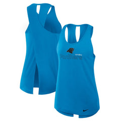 Women's Open-Back Crisscross Dri-FIT Tank Top - Carolina Panthers
