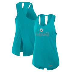 Women's Open-Back Crisscross Dri-FIT Tank Top - Miami Dolphins
