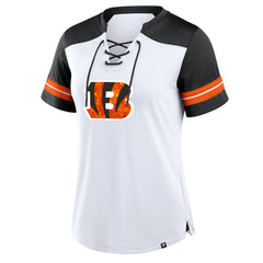 Women's Foiled Primary Lace-Up T-Shirt - Cincinnati Bengals