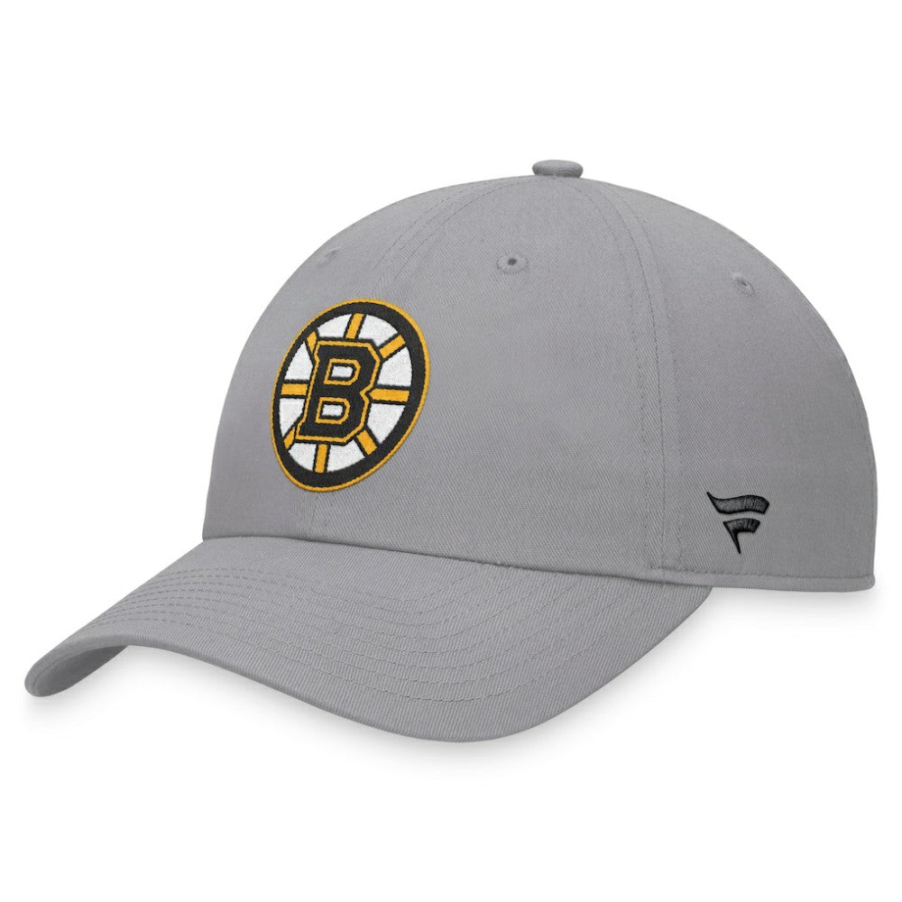 NHL Gray Boston Bruins Fanatics Extra Time Adjustable Hat