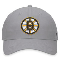 NHL Gray Boston Bruins Fanatics Extra Time Adjustable Hat