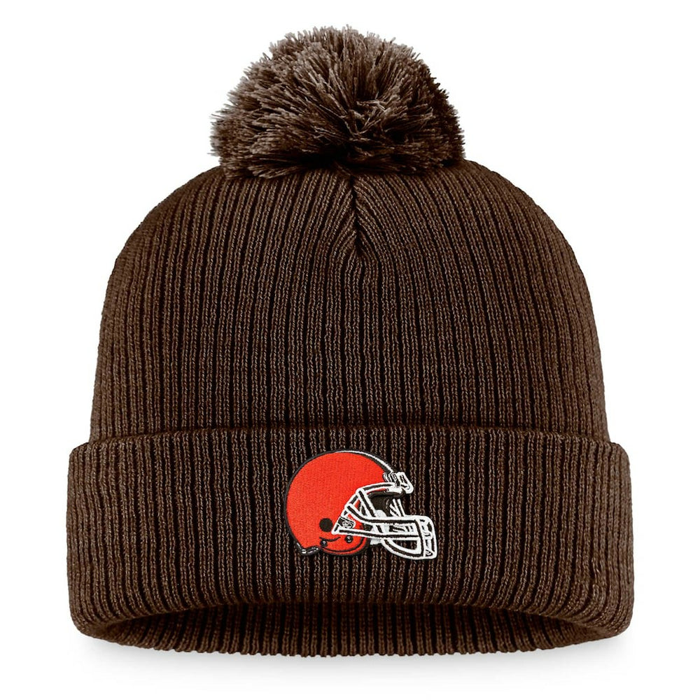 Women's Cuffed Knit Hat with Pom - Cleveland Browns